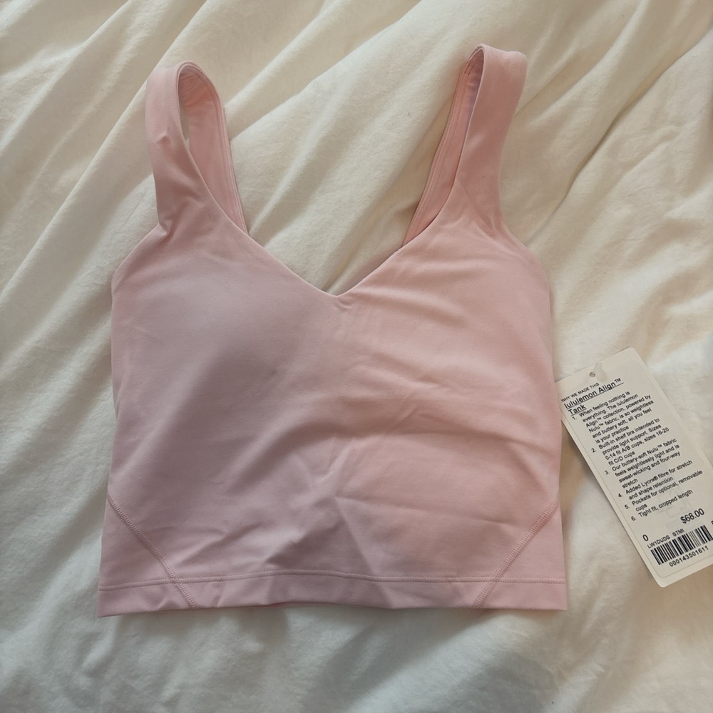 Lululemon Athletica Light Pink V-Neck Sports Bra